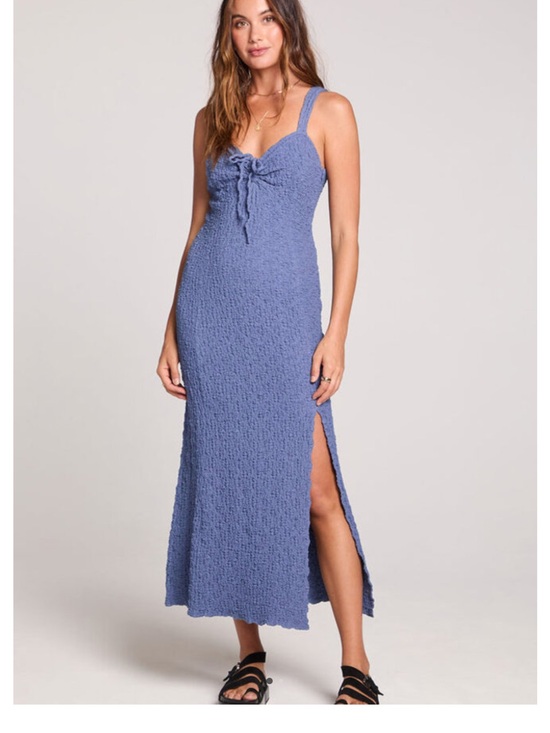 saltwater LUXE Dresses & Skirts - SALTWATER LUXE CANNAN MIDI DRESS - DUSTY BLUE